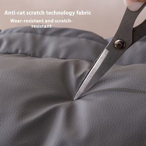 Neue umwelt freundliche Hundes chlafsofa Solid Pattern Stoff Teddy Schlaf matte für kleine mittelgroße Haustiere - Product Image 4