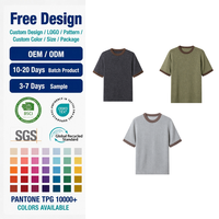 Pull en maille personnalisé pour homme en mélange cachemire et laine, col rond à points mélangés, double couche contrastante, fabrication OEM ODM, vente en gros directe usine