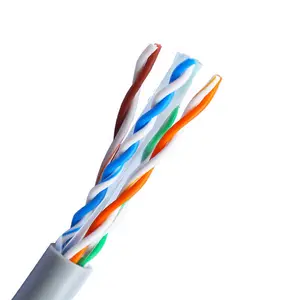 Pemasok Tiongkok kabel lan utp ftp cat6 24awg Cat6 kabel jaringan FTP kotak 1000 kaki untuk jaringan