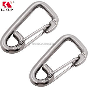 Mosquetón de Acero Inoxidable 316, Gancho de Seguridad de Liberación Rápida, Clip de Resorte, Gancho de Resorte Resistente, Gancho Simple Tipo <span class=keywords><strong>Delta</strong></span> - Product Image 4