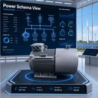 Générateur à aimant permanent électrique synchrone 1000kw 120kw Wind Self Permanent 400rpm