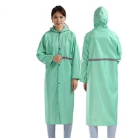 Veste de pluie jaune en tissu Oxford coupe-vent, imperméable, monocouche, longue, réfléchissante, pour le travail en extérieur – Vente en gros