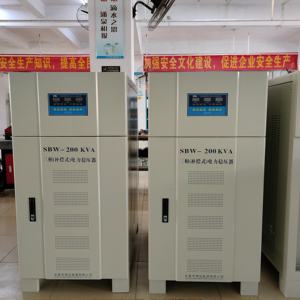 Высокомощный лазерный станок, трехфазный полностью автоматический стабилизатор напряжения, SBW-200KVA со светодиодным дисплеем, тип продукта, стабилизаторы - Product Image 2