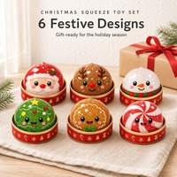 Jouet anti-stress souple en PU, modèle Bao Bun, unisexe, pour le soulagement du stress et la décompression, produit transfrontalier très vendu, idéal pour les cadeaux de Noël et la décoration festive