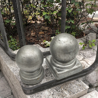 Composants décoratifs en fer forgé galvanisé, embout carré de 40 mm et 50 mm, anti-corrosion, pour balustrades et clôtures