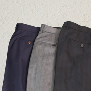 MTM classico stile Business <span class=keywords><strong>pantaloni</strong></span> di lana a metà vita <span class=keywords><strong>su</strong></span> <span class=keywords><strong>misura</strong></span> <span class=keywords><strong>pantaloni</strong></span> da abito formale in lana per sartoria - Product Image 2