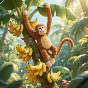 Peluche de Mono de Brazos Largos y Pelaje Corto, Diseño Personalizado, Fabricantes OEM, Juguetes de Mono de Patas Largas, Juguetes Populares para Niños - Product Image 1