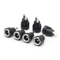Connecteur de prise d'alimentation CC 5,5 x 2,1/5,5 x 2,5/3,5 x 1,3 mm, adaptateur de montage sur panneau femelle 2 broches, 3A 60V DC022B 5A Cuivre
