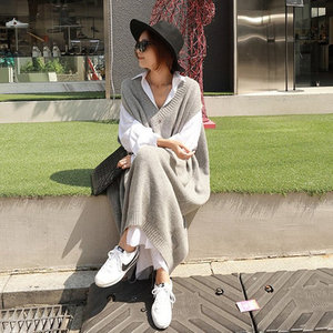 Abito Pullover Casual da Donna Stile Coreano Autunno-Primavera 2026, Moda Oversize, Maglione Vestito Femminile - Product Image 3