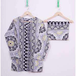 Ensemble de pyjama décontracté pour femmes 2024, 100% coton satiné, imprimé floral, automne, respirant, taille élastique, manches longues, longueur complète - Product Image 1