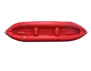 Kayak de agua blanca, bote inflable para 2 personas de remos, kayak, 375 cm