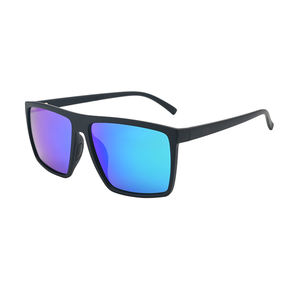Marca privada de alta calidad TR90 gafas de sol UV400 espejo lente cuadrado polarizado gafas de sol hombres logotipo personalizado - Product Image 4