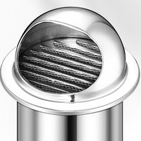 Vente en gros en acier inoxydable bouchon de couvercle d'évent de tuyau d'air étanche système de ventilation d'échappement bouchon d'évent mural Solution de conception graphique