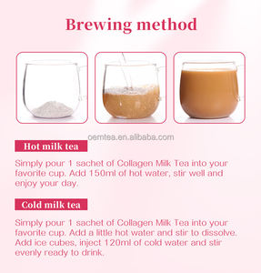 Produk Kecantikan suplemen susu pemutih kulit, produk kecantikan dengan kolagen dan bubuk <span class=keywords><strong>Protein</strong></span>, goncangan susu kolagen bersinar - Product Image 2