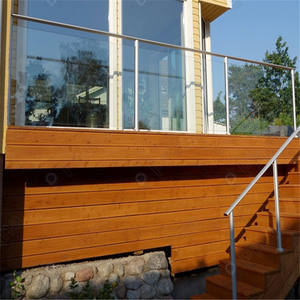 PRIMA Main courante de rampe populaire et bon marché Main courante en verre Poteau en acier inoxydable Balustrades de rampe en verre - Product Image 5