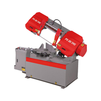 Machine de découpe de métal automatique à angle PX-28/34S scie à ruban rotative horizontale scie à ruban de haute précision pour la coupe d'aluminium