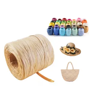 DIY Braided Paper Raffia Bast Color Hot Sale Paper Raffia Yarn For Crochet Bag