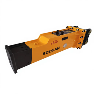 Martillo Hidráulico Silencioso SOOSAN SB50 con Cincel de 100 mm para Excavadoras y Minicargadoras de 11-16 Toneladas, 1 Año de Garantía - Product Image 1