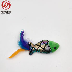 Pesce Pet Chew peluche Trending gatto pesce masticare giocattolo interattivo con Texture pelosa lavabile durevole perfetto per il gioco degli animali domestici a casa - Product Image 4