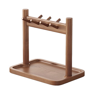 Rak Penyimpanan Multifungsi Portabel Bergaya Klasik dari Kayu untuk Aksesori Perhiasan dan Penyimpanan Kunci di Ruang Tamu. - Product Image 1