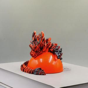 Dragon articulé imprimé en 3D en PLA, jouet anti-stress, modèle sur support, cadeau promotionnel - Product Image 4