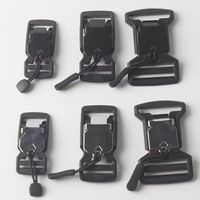 Ceinture tactique réglable à dégagement rapide noire avec boucle métallique pour sac à dos, accessoires de vêtements et sac photo