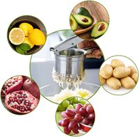 Presse à pommes de terre et presse-purée en acier inoxydable robuste outil de cuisine presse et purée Gadget de cuisine pour Fruits légumes nourriture pour bébé