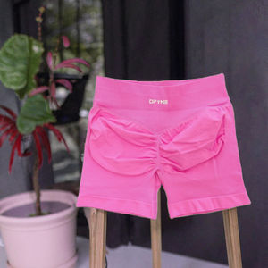 Leggings Deportivos Cortos de Cintura Elástica para Mujer, Talla Grande, Color Sólido, para Yoga, Ciclismo, Entrenamiento Integral y Jogging - Product Image 3