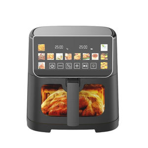 Friteuse à air chaud 1500W 2026 – Promotion exceptionnelle – Cuiseur vapeur électrique 6,5 litres sans huile avec lumière LED, corps en plastique basique, chauffage en acier inoxydable - Product Image 6