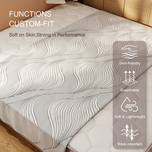 सांस 100% पॉलिएस्टर गद्दे बजाते कपड़े बुना हुआ गद्दा कपड़े - Product Image 4