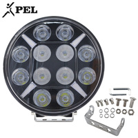 RHINO Prix d'usine Feux de toit ronds de 7 et 9 pouces, Feux de travail LED 12V-24V 120W, Feux de conduite LED pour Camion, SUV, 4x4