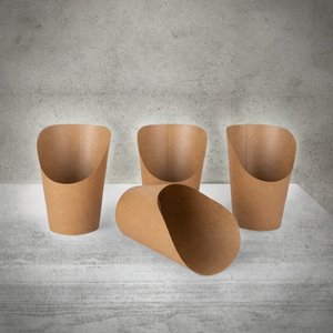 Support à frites en papier kraft biodégradable imprimé sur mesure, emballage alimentaire jetable pour frites, nouilles et biscuits - Product Image 3