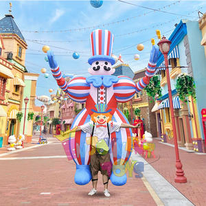 Disfraz <span class=keywords><strong>de</strong></span> marioneta <span class=keywords><strong>de</strong></span> payaso inflable <span class=keywords><strong>de</strong></span> dibujos animados coloridos para caminar - Product Image 6