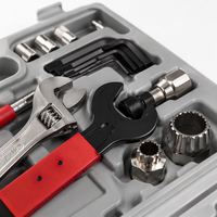 Kit d'outils de réparation multifonction 44 pièces pour VTT et vélo de route : démonte-chaîne, extracteur de manivelle, clé de boîtier de pédalier, démonte-cassette, trousse de réparation de pneus