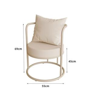 Home Modern Dining <b>Chair</b> with Stainless Steel Frame and Comfortable Cushion <b>Living</b> <b>Room</b> Lounge <b>Chair</b> - Product Image 3