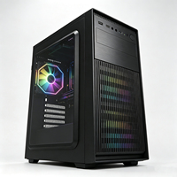 Châssis d'ordinateur haute performance fourni par l'usine, ATX, mATX, ITX, 7 emplacements PCI, 2 disques durs, 3 SSD, adapté pour un usage quotidien au bureau.