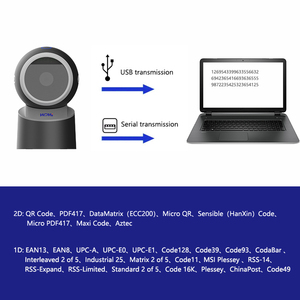 Escáner de Códigos QR Automático de Escritorio WCMI, Lector de Códigos de Barras 1D y 2D, Plataforma Omnidireccional, Manos Libres, para Librerías y Farmacias, Nuevo - Product Image 4
