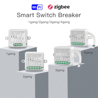 Module d'Interrupteur Intelligent RSH Tuya WiFi Zigbee Alexa Google Sans Fil 1 2 3 4 Gang Relais Disjoncteur Intelligent DIY