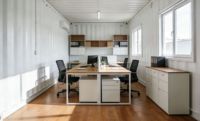 Ray-Zen Casa Contenedor Expandible de Acero de 30 pies, Unidades Modulares de Vivienda Inteligente con Diseño Asiático para Proyectos Hoteleros y Gubernamentales