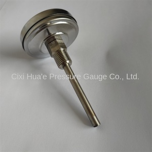 हुए Y50 फैक्ट्री डायरेक्ट 55 मिमी स्टेनलेस स्टील बिमला पानी और गैस भट्ठी बॉयलर पाइप तापमान मीटर 0-100c - Product Image 4