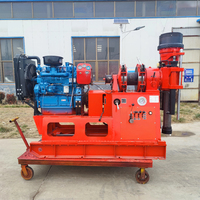 Machine d'échantillonnage de forages profonds XY-2B 500m avec structure d'alimentation hydraulique pour réduire le travail manuel sur site