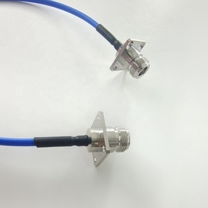 Conector Hembra N con Brida Cuadrada de 25.4 mm, Antena de 400 mm, Cable Coaxial RF RG402 con Cubierta Semiflexible de FEP, Conjunto de Cable de Puente Eléctrico - Product Image 6