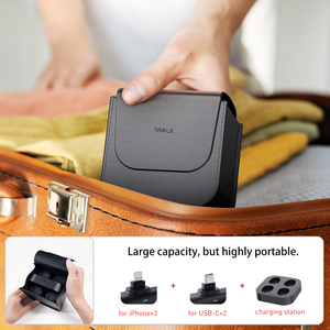 Kit de charge de <span class=keywords><strong>voyage</strong></span> pour groupe de 4, batteries externes portables 16000mAh avec sac, charge de plusieurs téléphones pour le camping, les voyages <span class=keywords><strong>en</strong></span> <span class=keywords><strong>famille</strong></span> - Product Image 3