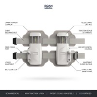 Appareil de traction lombaire Boan Orthotics, civière portable pour le bas du dos, utilisation clinique, pliable, résistance réglable, OEM, marque privée