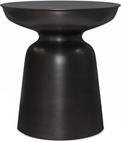 Table basse moderne en fer noir, minimaliste, ronde, avec revêtement en poudre, meubles pour la maison, salon, chambre à coucher
