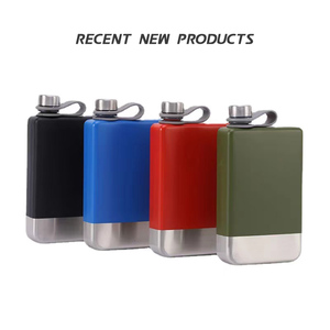 Quà Tặng 6Oz 7Oz 8Oz Thép Không Gỉ Hip <span class=keywords><strong>Flask</strong></span> <span class=keywords><strong>Set</strong></span> Người Đàn Ông Món Quà Thiết Lập Với Shot Kính Phễu Cho Rượu Da Hip <span class=keywords><strong>Flask</strong></span> Whisky Glass - Product Image 5