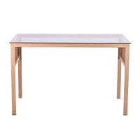 Échantillon Gratuit - Table à Manger Moderne de Luxe en Verre, Style Nordique, Gain de Place, Ronde, Rectangulaire, Petite, Haute, 6 Places, Fabriquée en Chine