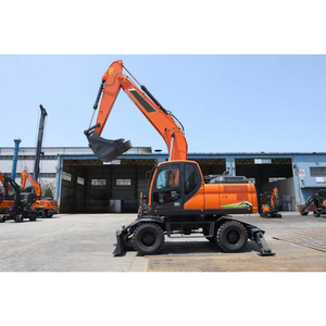 Excavadora de ruedas DX210W nueva de Corea, excavadora de ruedas neumática de 20 toneladas con motor DL06P etapa III o IV para precio de la industria forestal - Product Image 3