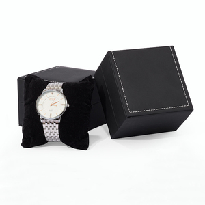 Factory Low MOQ Pu Leather Single Display Watch Box Custom Logo Watch Box With Pillow