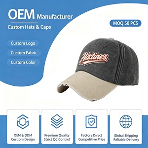 Casquette de baseball en daim à 5 panneaux OEM Performance à large bord avec logo métallique Gorra Barbas - Product Image 1
